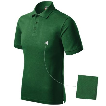 mlf_R200617 Resist Heavy Polo galléros póló férfi üvegzöld 2XL