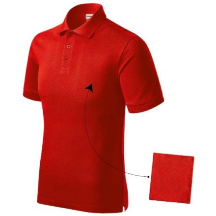 mlf_R200719 Resist Heavy Polo galléros póló férfi piros 4XL