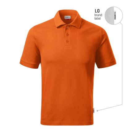 mlf_R20LO13 Resist Heavy Polo galléros póló férfi narancssárga 11 (brand label) S