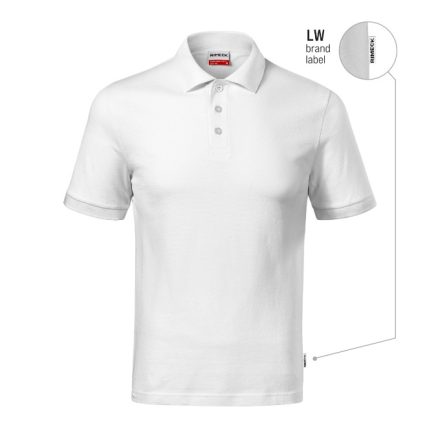 mlf_R20LW13 Resist Heavy Polo galléros póló férfi fehér 00 (brand label) S