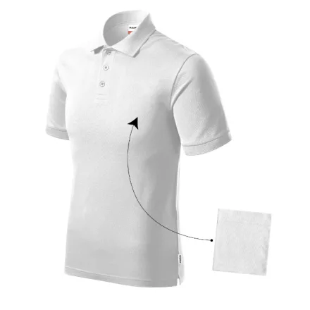 mlf_R20LW13 Resist Heavy Polo galléros póló férfi fehér 00 (brand label) S