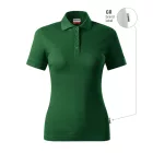 mlf_R21GR12 Resist Heavy Polo galléros póló női üvegzöld 06 (brand label) XS