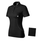 mlf_R21LB14 Resist Heavy Polo galléros póló női fekete 01 (brand label) M