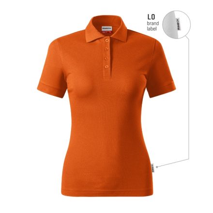 mlf_R21LO12 Resist Heavy Polo galléros póló női narancssárga 11 (brand label) XS