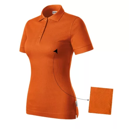 mlf_R21LO12 Resist Heavy Polo galléros póló női narancssárga 11 (brand label) XS