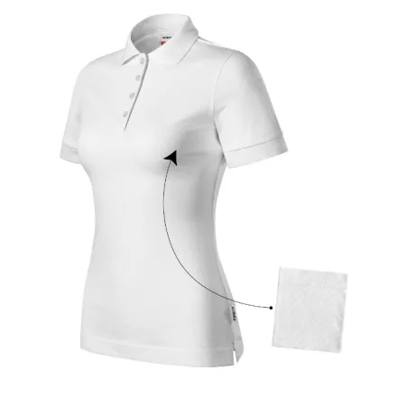 mlf_R21LW12 Resist Heavy Polo galléros póló női fehér 00 (brand label) XS