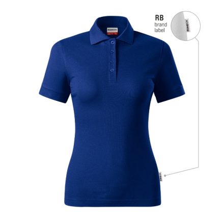 mlf_R21RB15 Resist Heavy Polo galléros póló női királykék (brand label) L