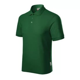   mlf_R22GR13 Reserve galléros póló férfi üvegzöld 06 (brand label) S