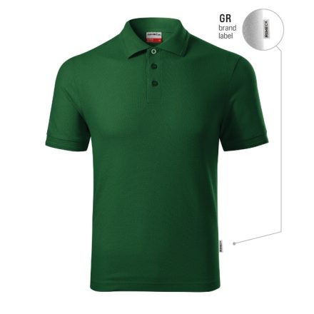 mlf_R22GR13 Reserve galléros póló férfi üvegzöld 06 (brand label) S