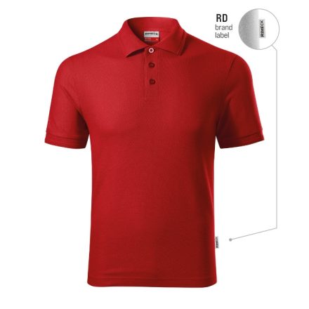mlf_R22RD13 Reserve galléros póló férfi piros 07 (brand label) S