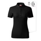 mlf_R23LB12 Reserve galléros póló női fekete 01 (brand label) XS