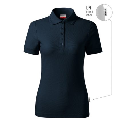 mlf_R23LN16 Reserve galléros póló női tengerészkék 02 (brand label) XL