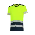 mlf_T019714 T-Shirt High Vis Bicolor póló unisex fluoreszkáló sárga M