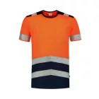 mlf_T019813 T-Shirt High Vis Bicolor póló unisex fluoreszkáló narancssárga S