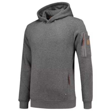 mlf_T42TD15 Premium Hooded Sweater felső férfi stone melange L