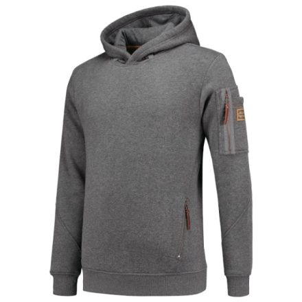mlf_T42TD16 Premium Hooded Sweater felső férfi stone melange XL