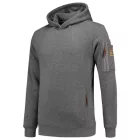 mlf_T42TD17 Premium Hooded Sweater felső férfi stone melange 2XL