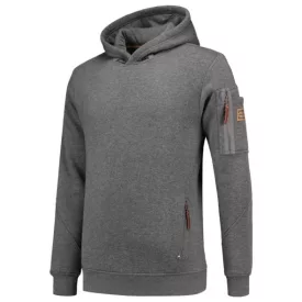   mlf_T42TD18 Premium Hooded Sweater felső férfi stone melange 3XL