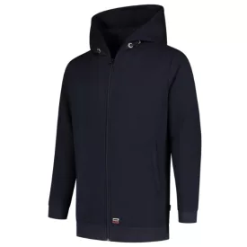   mlf_T44T214 Hooded Sweat Jacket Washable 60°C felső unisex tengerészkék M