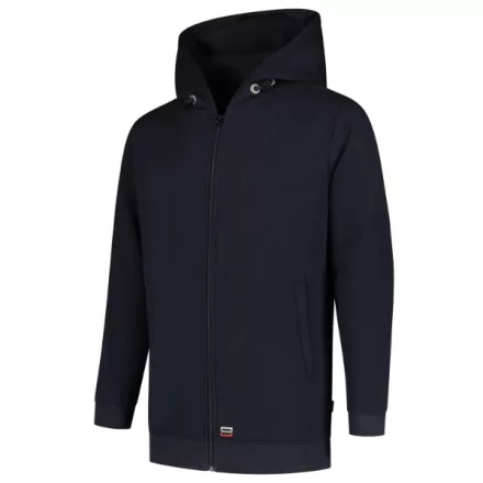 mlf_T44T216 Hooded Sweat Jacket Washable 60°C felső unisex tengerészkék XL