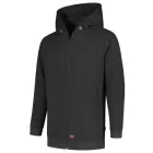 mlf_T44T414 Hooded Sweat Jacket Washable 60°C felső unisex sötétszürke M