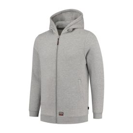   mlf_T44TG14 Hooded Sweat Jacket Washable 60°C felső unisex grey melange M