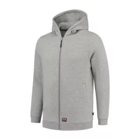   mlf_T44TG14 Hooded Sweat Jacket Washable 60°C felső unisex grey melange M