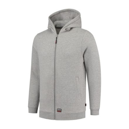 mlf_T44TG15 Hooded Sweat Jacket Washable 60°C felső unisex grey melange L