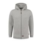 mlf_T44TG15 Hooded Sweat Jacket Washable 60°C felső unisex grey melange L