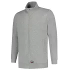 mlf_T45TG18 Sweat Jacket Washable 60 °C felső unisex grey melange 3XL