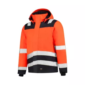   mlf_T519814 Midi Parka High Vis Bicolor munkakabát unisex fluoreszkáló narancssárga M