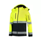 mlf_T529714 Bi-color EN ISO 20471 Softshell softshell kabát unisex fluoreszkáló sárga M