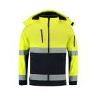 mlf_T529715 Bi-color EN ISO 20471 Softshell softshell kabát unisex fluoreszkáló sárga L