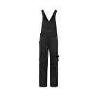 mlf_T67T148 Bib & Brace Twill Cordura kantáros munkanadrág unisex fekete 48