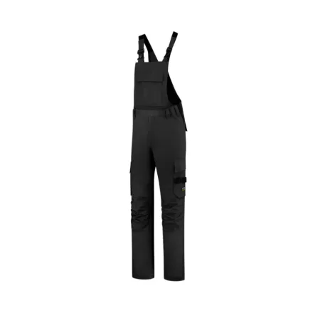 mlf_T67T152 Bib & Brace Twill Cordura kantáros munkanadrág unisex fekete 52