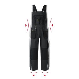   mlf_W0494R3 Ranger kantáros munkanadrág férfi ébenszürke 44/46