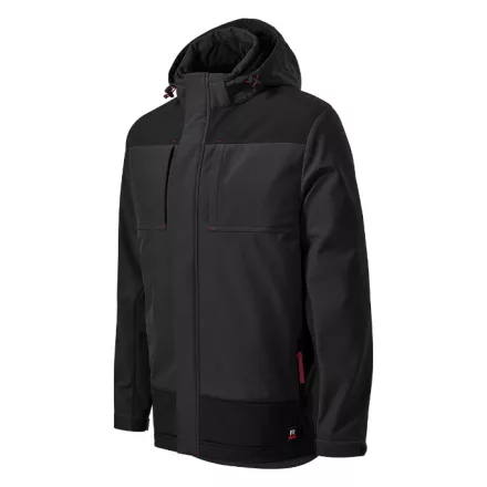 mlf_W559418 Vertex téli softshell kabát férfi ébenszürke 3XL