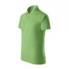 Pique Polo galléros póló gyerek borsózöld 110 cm/4 éves