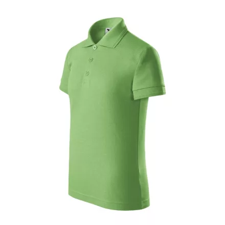 Pique Polo galléros póló gyerek borsózöld 110 cm/4 éves