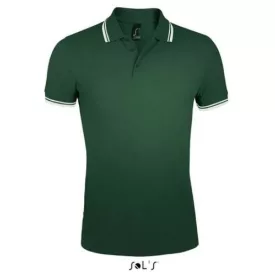   SOL'S PASADENA (SO00577) rövid ujjú férfi galléros póló, oldavarrott testhez simuló, 100% Pamut