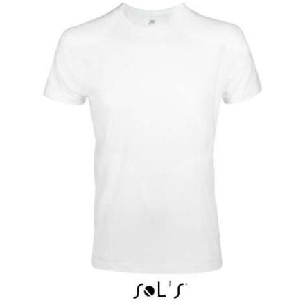 so00580wh-xl, SOL'S IMPERIAL (SO00580)  nyári rövid ujjú férfi póló, oldalvarrott karcsúsított,