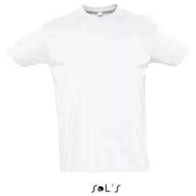   so11500wh-xl, SOL'S IMPERIAL (SO11500) nyári rövid ujjú férfi póló, környakas körkötött,