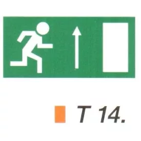 Menekülési út fölfelé, ajtó jobbra t 14