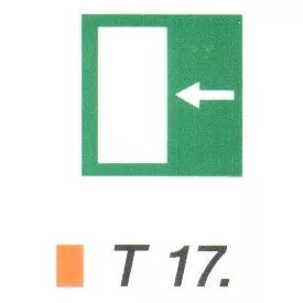 Vészkijárat balra t 17