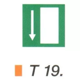 Vészkijárat lefelé t 19