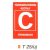 Tüzveszélyességi osztály "C" piktogram t 25/új