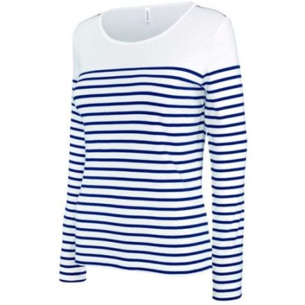 utt_KA386swn-xl Kariban KA386 NŐI HOSSZÚ UJJÚ BRETON CSÍKOS FELSŐ XL