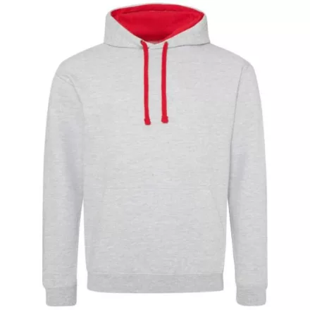utt_awjh003hgr-fr-m Just Hoods AWJH003 VARSITY HOODIE M