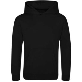   utt_awjh006jjbk-xs Just Hoods AWJH006J KIDS SPORTS POLYESTER HOODIE XS