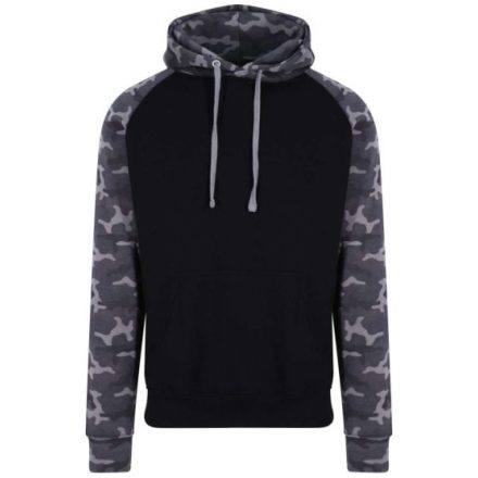 utt_awjh009sbl-blc-l Just Hoods AWJH009 BASEBALL HOODIE L
